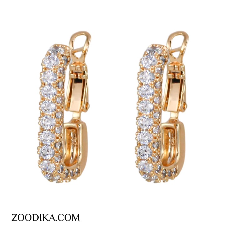 گوشواره پاپیون ژوپینگ مرواریدی رنگ ثابت