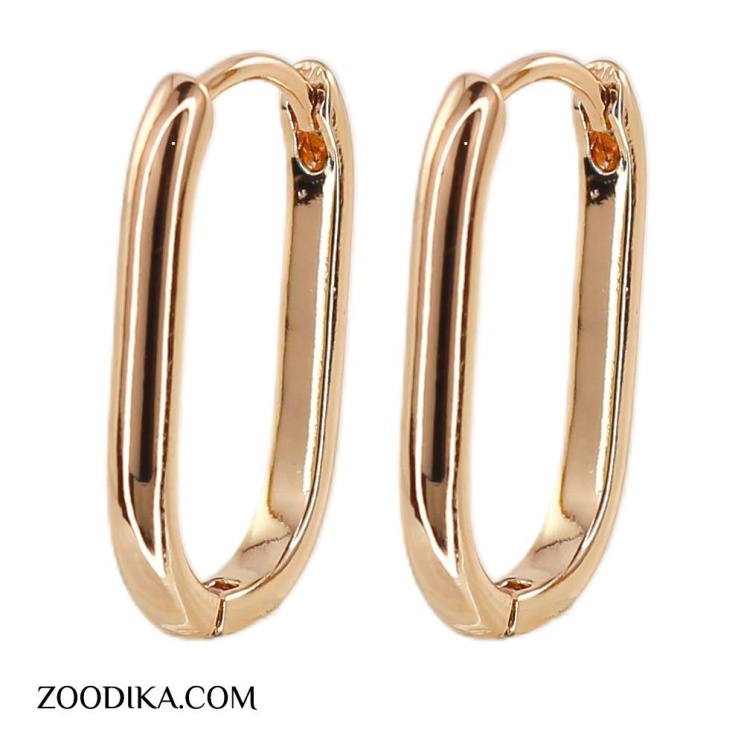 گوشواره حلقه ای چند ضلعی ژوپینگ 