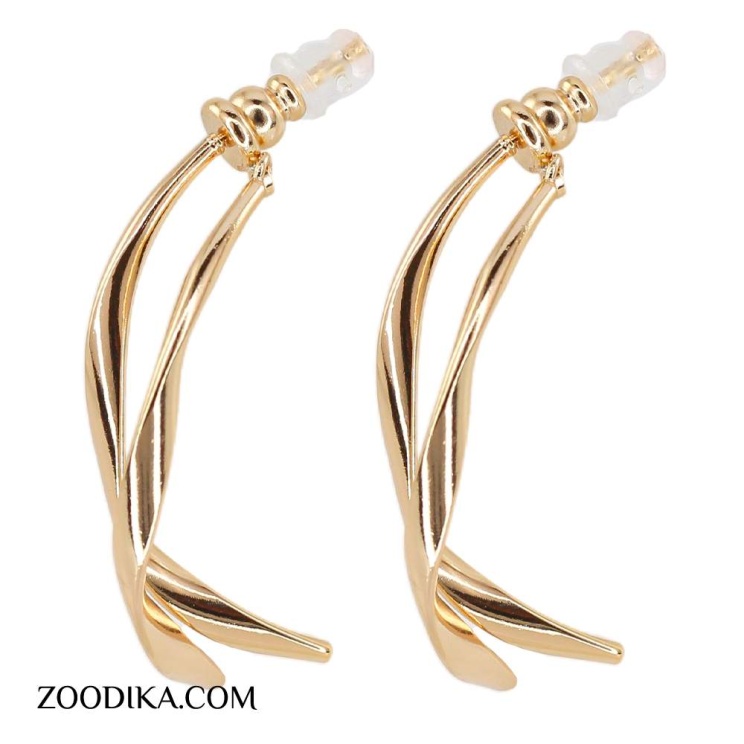 گوشواره ژوپینگ مدل حلقه ای رنگ ثابت