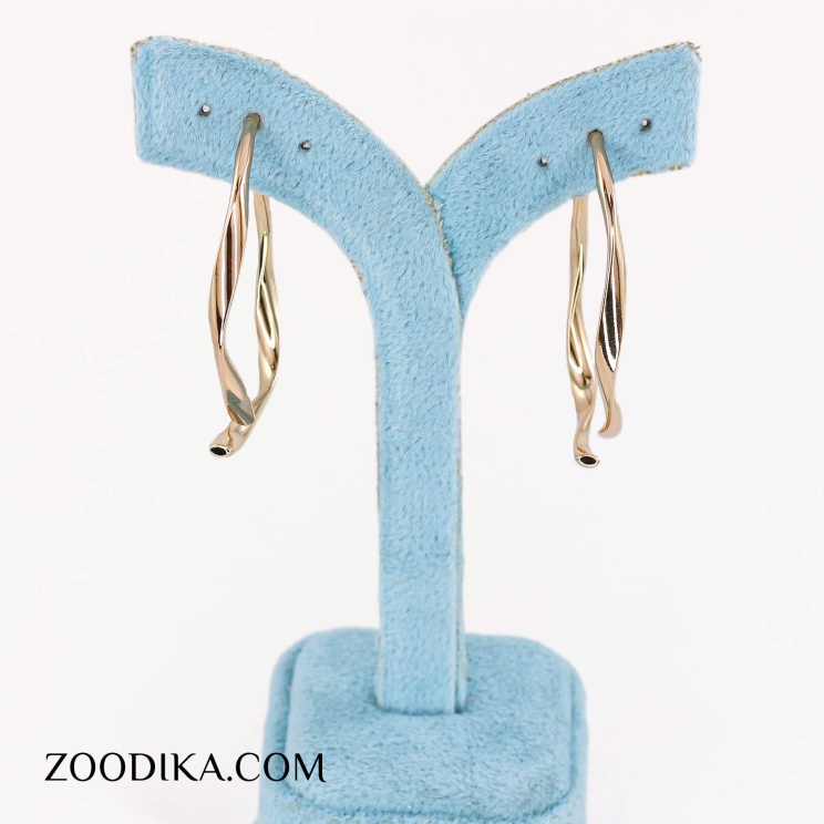 گوشواره ژوپینگ مدل حلقه ای رنگ ثابت
