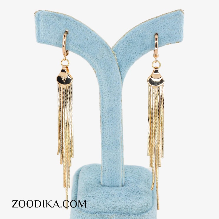 گوشواره حلقه ای زنانه ژوپینگ طرح دار