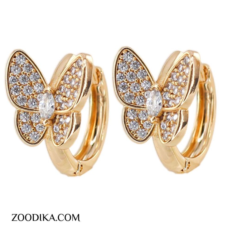 گوشواره زنانه حلقه ای ژوپینگ مدل مارال