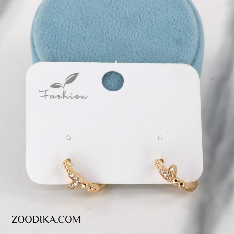 گوشواره حلقه ای استیل طرح گره