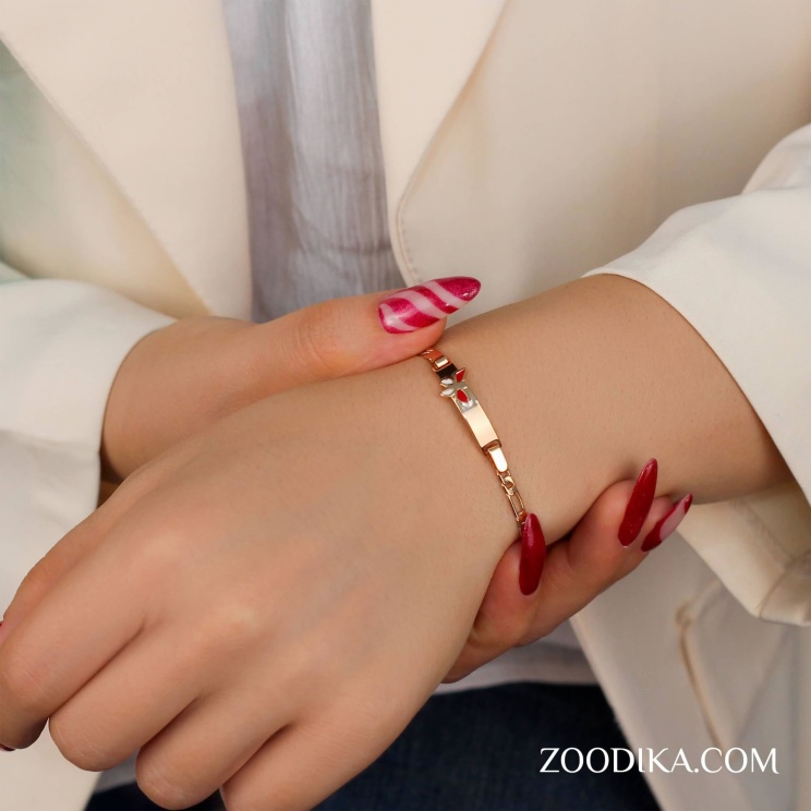 دستبند زنانه ژوپینگ مدل پروانه کد AAD-277