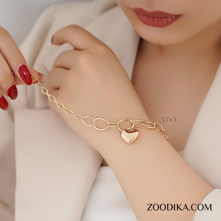 دستبند زنانه ژوپینگ مدل قلب کد AAD-311