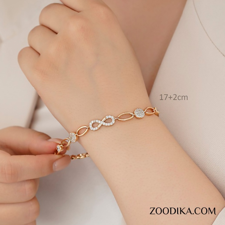 دستبند زنانه ژوپینگ مدل بینهایت کد AAD-314
