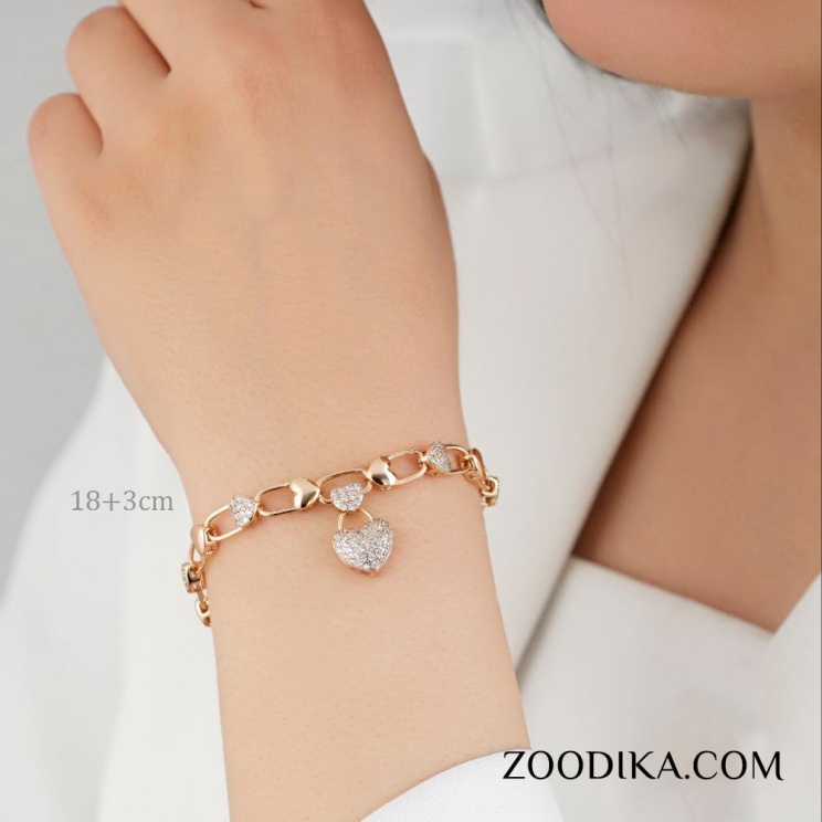 دستبند زنانه ژوپینگ مدل قلب کد AAD-380