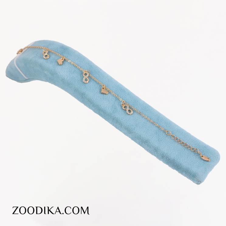 دستبند زنجیری زنانه ژوپینگ مدل بی نهایت کد AAD-428
