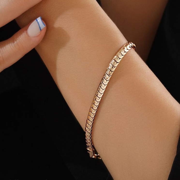 دستبند ماری ژوپینگ طلایی رنگ ثابت