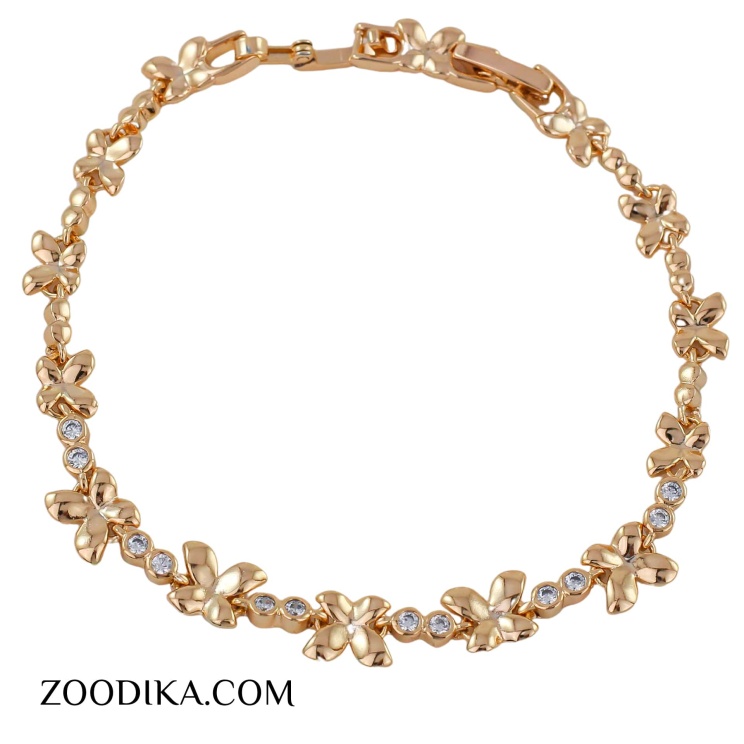 دستبند پروانه ای ژوپینگ اصل نگین دار شیک