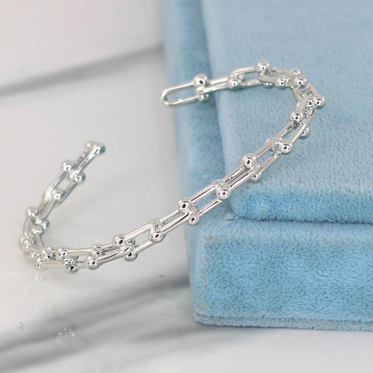 بنگل دخترانه فشن طرح تیفانی رنگ ثابت فری سایز