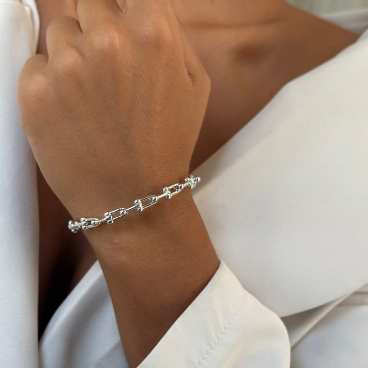 بنگل دخترانه فشن طرح تیفانی رنگ ثابت فری سایز