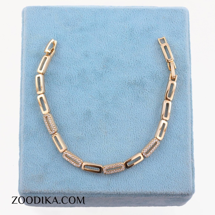 دستبند بدل دخترانه طرح مربعی ژوپینگ