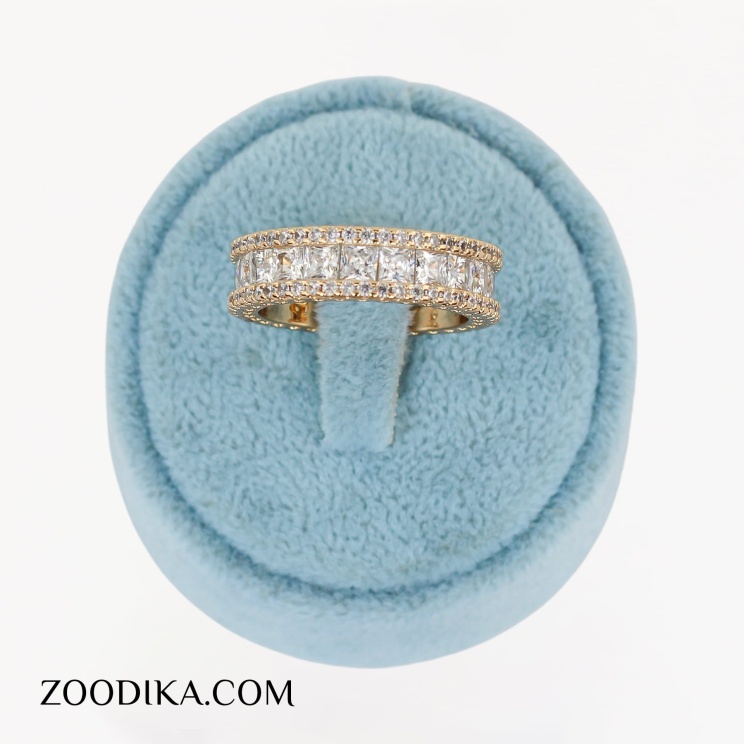 انگشتر بدل ژوپینگ پرنگین طلایی رنگ ثابت