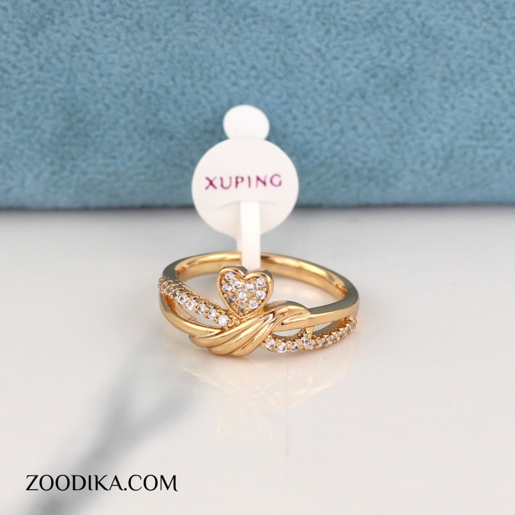 انگشتر بدل دخترانه قلبی ژوپینگ نگین دار