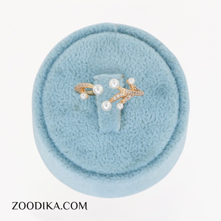 حلقه مرواریدی مینیمال ژوپینگ