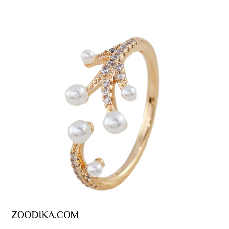 حلقه مرواریدی مینیمال ژوپینگ