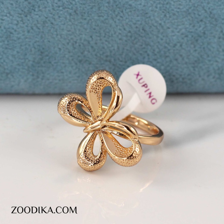 انگشتر زنانه پروانه ای ژوپینگ طلایی