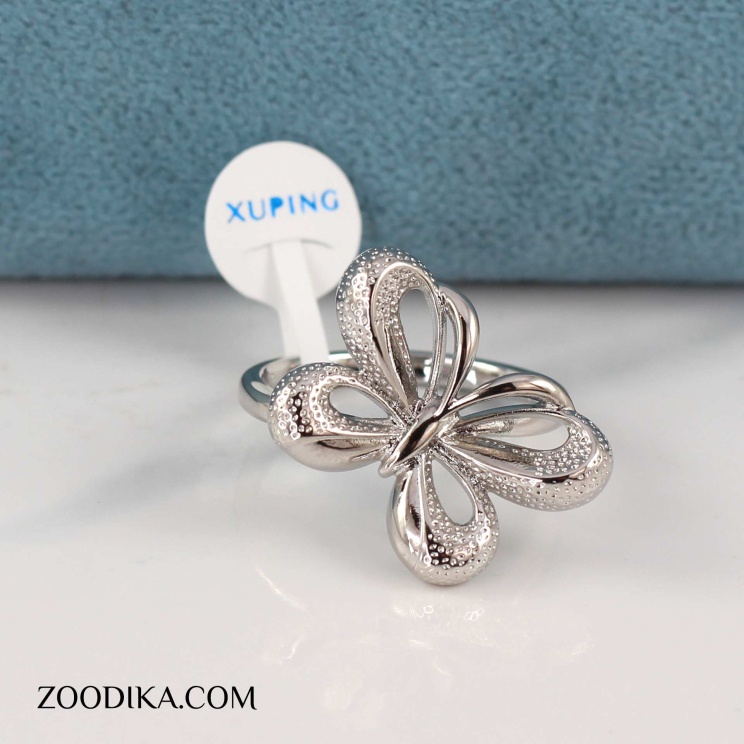 انگشتر زنانه ژوپینگ مدل پروانه نقره ای