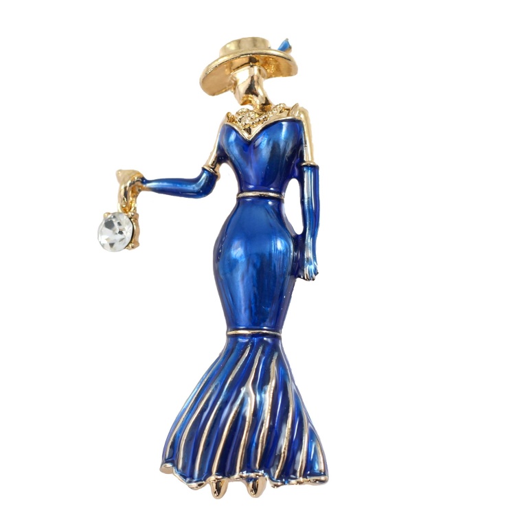 سنجاق سینه زنانه مدل مادام شیک پوش